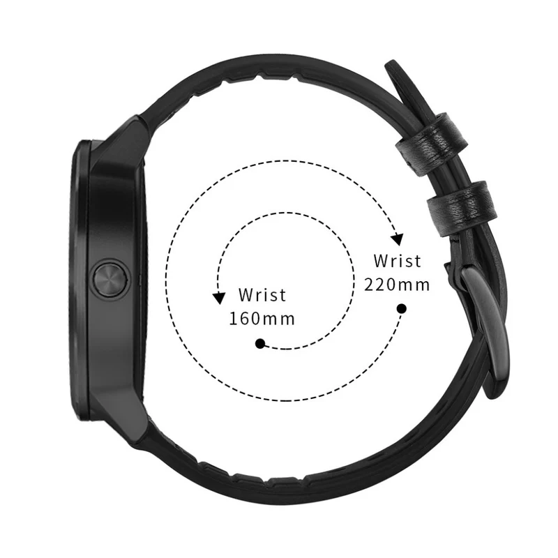 Garmin Vivoactive 3 / Garmin Vivomove HR Echtes Leder armband