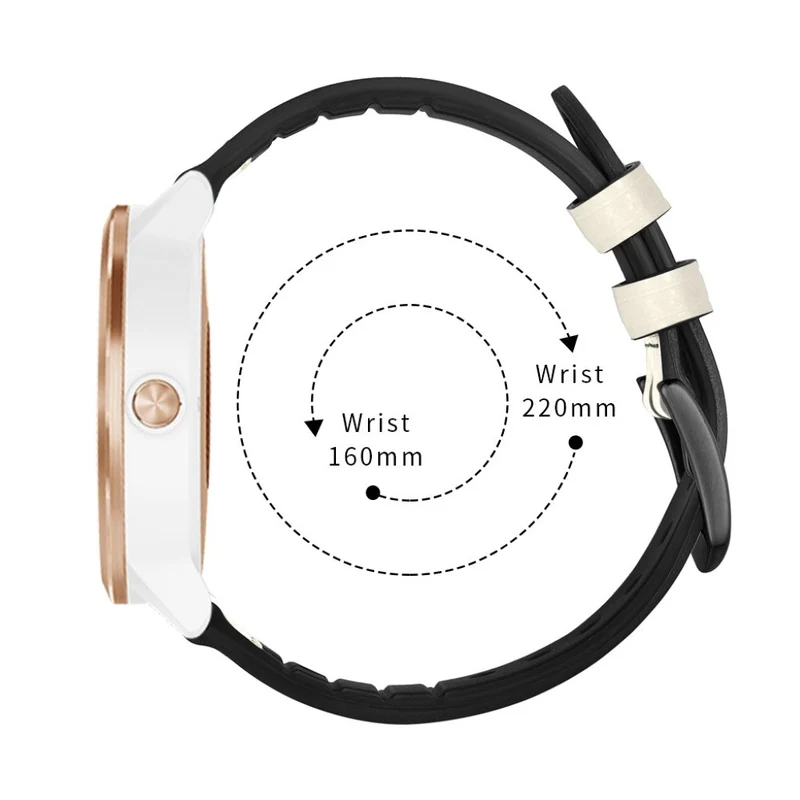 Garmin Vivoactive 3 / Garmin Vivomove HR Echtes Leder armband