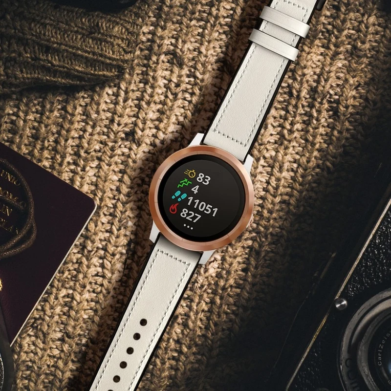 Garmin Vivoactive 3 / Garmin Vivomove HR Echtes Leder armband