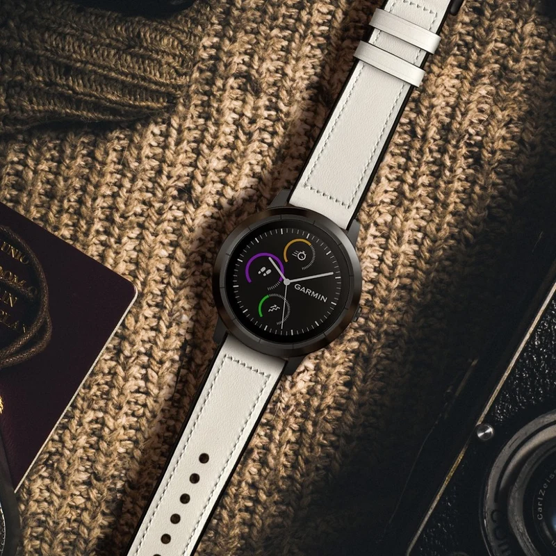 Garmin Vivoactive 3 / Garmin Vivomove HR Echtes Leder armband