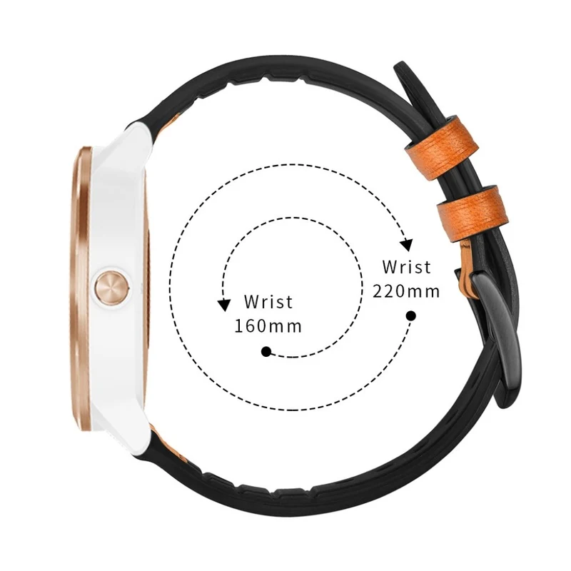 Garmin Vivoactive 3 / Garmin Vivomove HR Echtes Leder armband