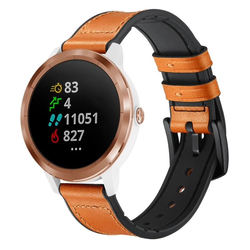 Garmin Vivoactive 3 / Garmin Vivomove HR Echtes Leder armband
