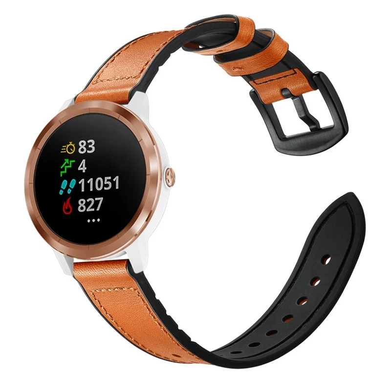 Garmin Vivoactive 3 / Garmin Vivomove HR Echtes Leder armband
