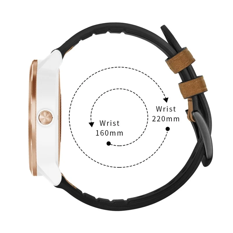 Garmin Vivoactive 3 / Garmin Vivomove HR Echtes Leder armband