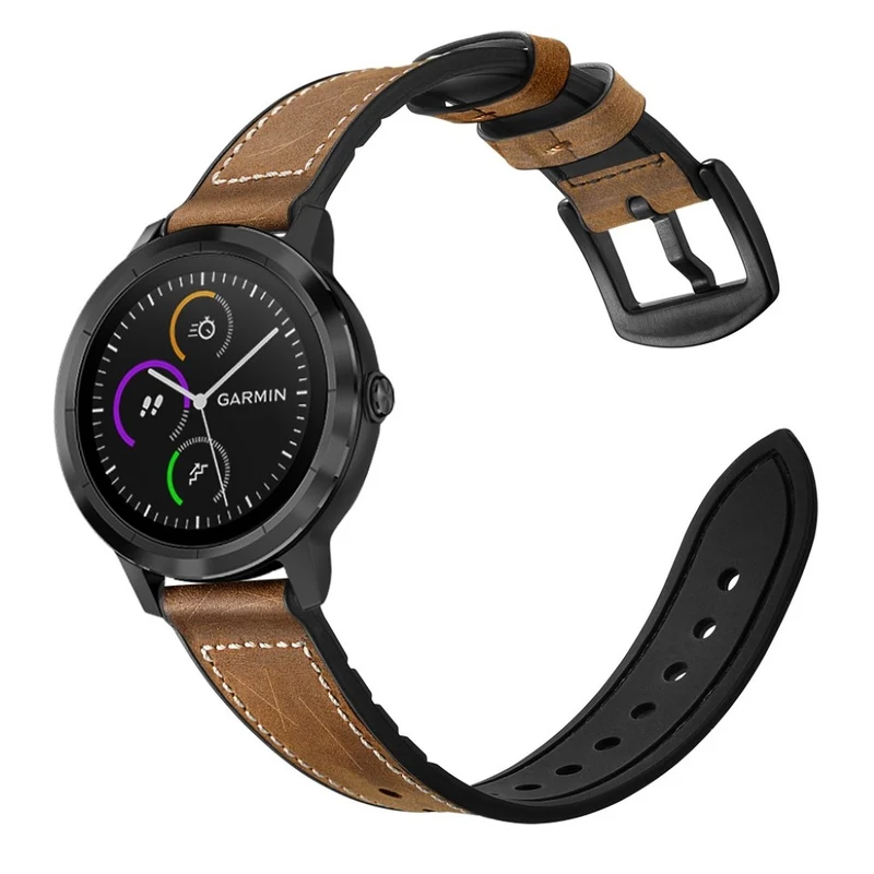 Garmin Vivoactive 3 / Garmin Vivomove HR Echtes Leder armband