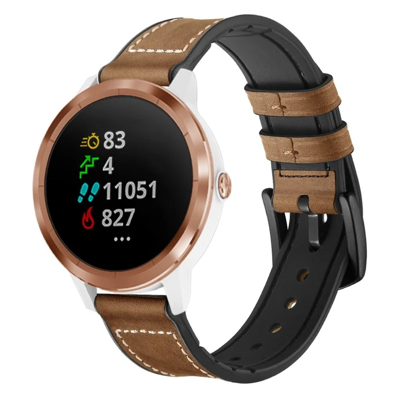 Garmin Vivoactive 3 / Garmin Vivomove HR Echtes Leder armband