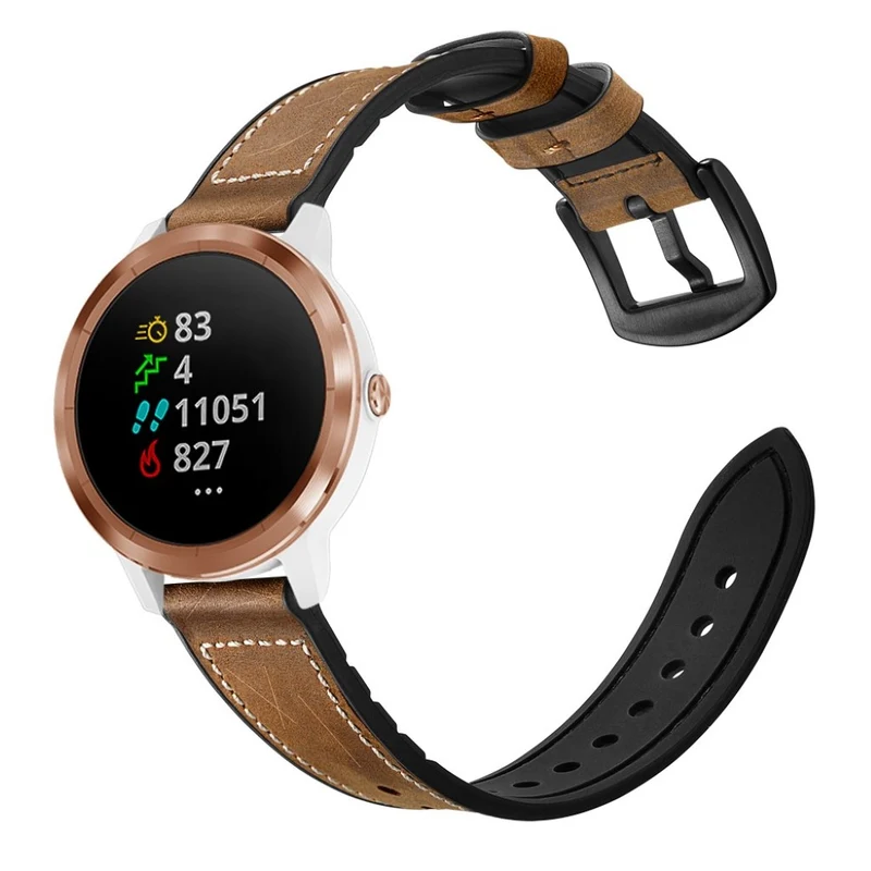Garmin Vivoactive 3 / Garmin Vivomove HR Echtes Leder armband