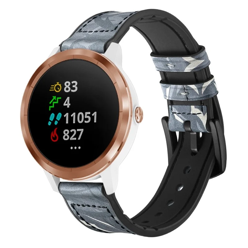 Garmin Vivoactive 3 / Garmin Vivomove HR Echtes Leder armband