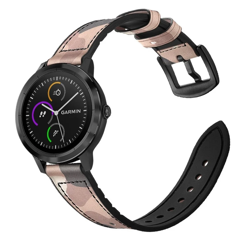 Garmin Vivoactive 3 / Garmin Vivomove HR Echtes Leder armband
