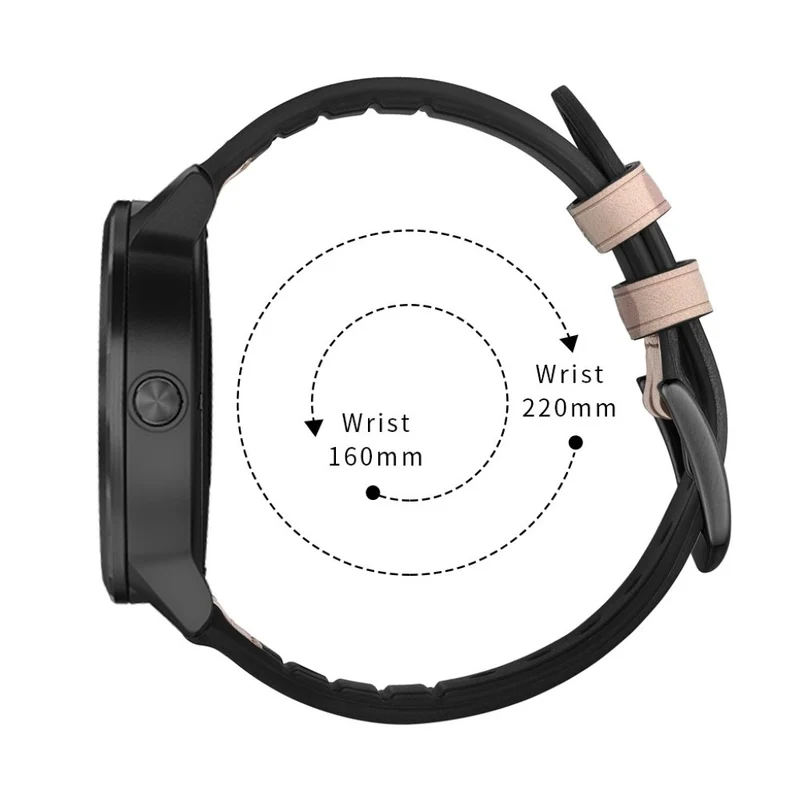 Garmin Vivoactive 3 / Garmin Vivomove HR Echtes Leder armband