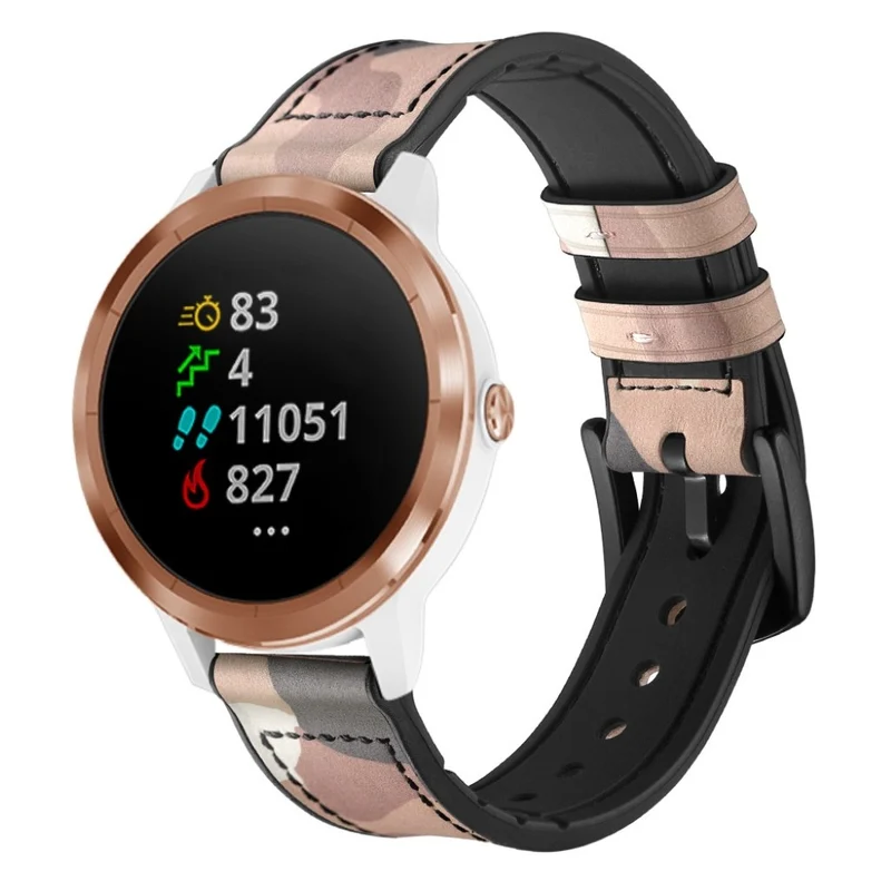 Garmin Vivoactive 3 / Garmin Vivomove HR Echtes Leder armband