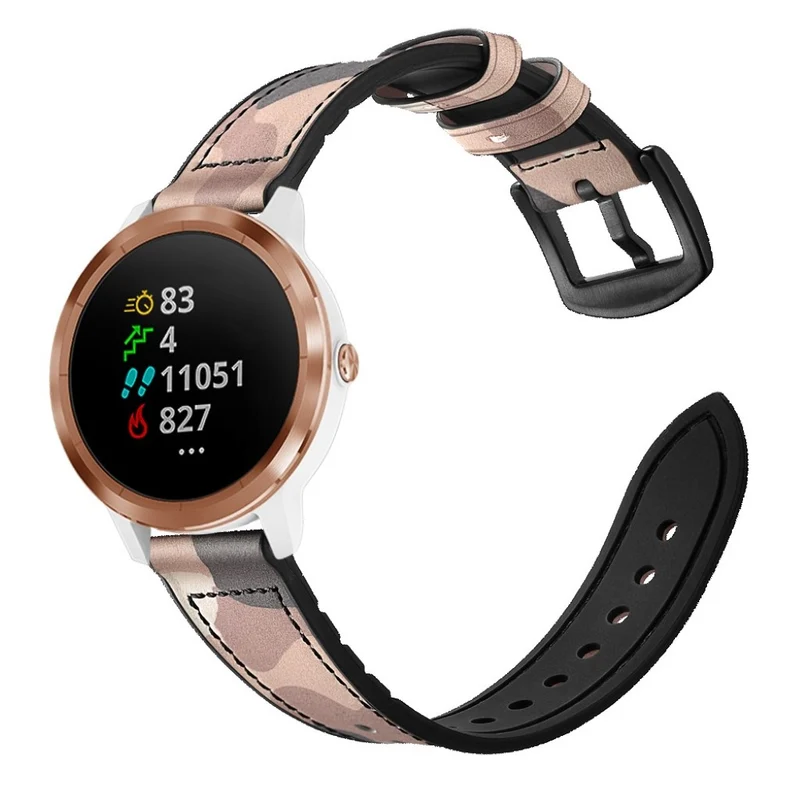Garmin Vivoactive 3 / Garmin Vivomove HR Echtes Leder armband