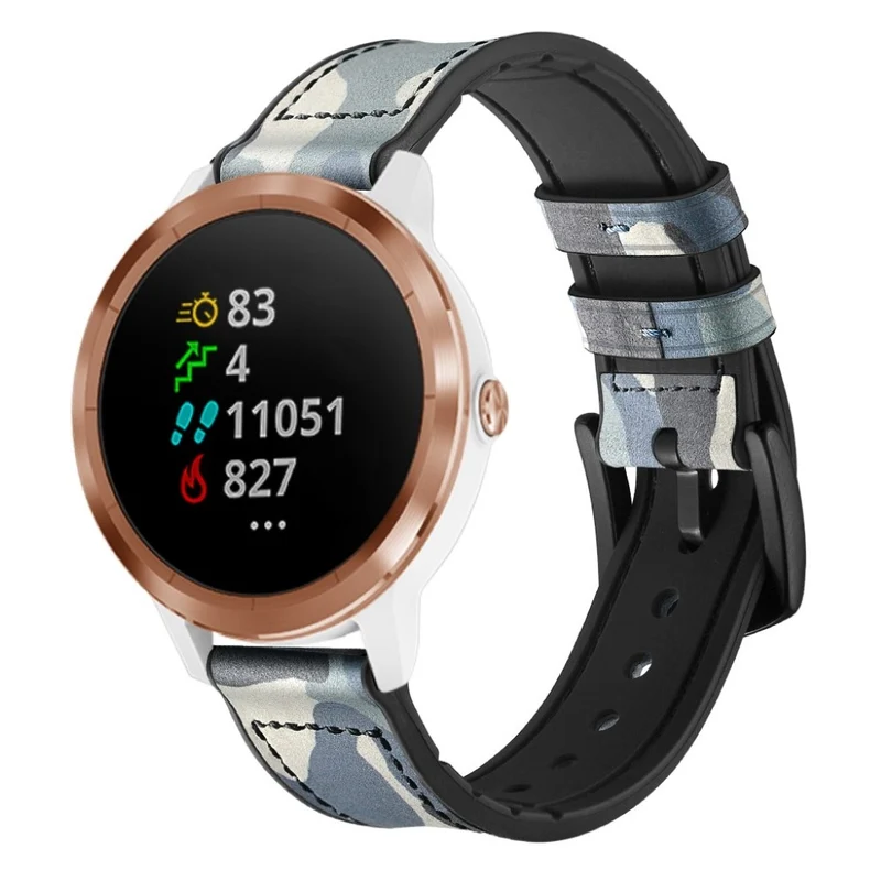 Garmin Vivoactive 3 / Garmin Vivomove HR Echtes Leder armband