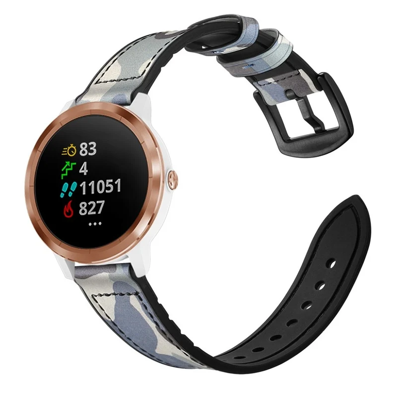 Garmin Vivoactive 3 / Garmin Vivomove HR Echtes Leder armband