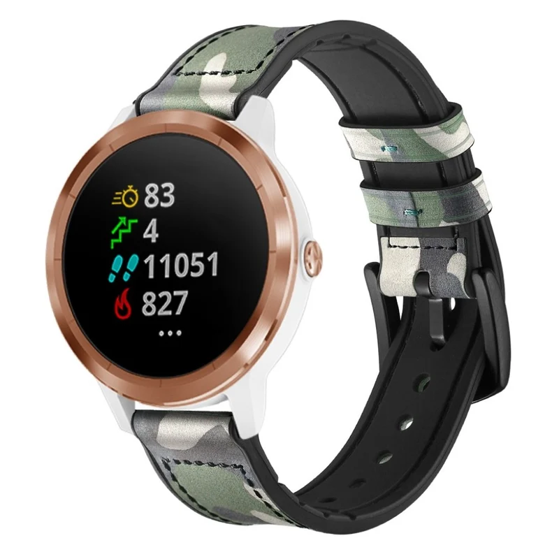 Garmin Vivoactive 3 / Garmin Vivomove HR Echtes Leder armband