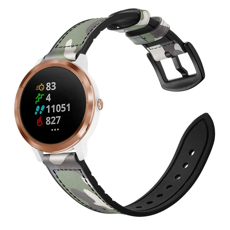 Garmin Vivoactive 3 / Garmin Vivomove HR Echtes Leder armband