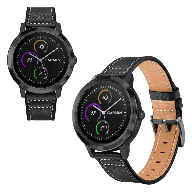 Garmin Vivoactive 3 / Garmin Vivomove HR Echtes Leder armband