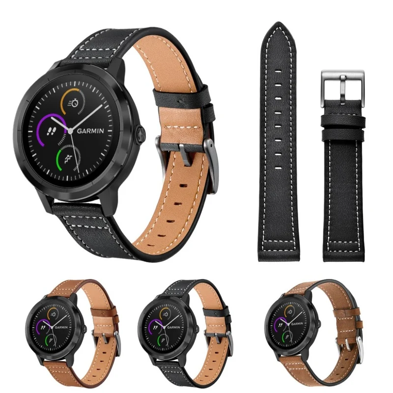 Garmin Vivoactive 3 / Garmin Vivomove HR Echtes Leder armband
