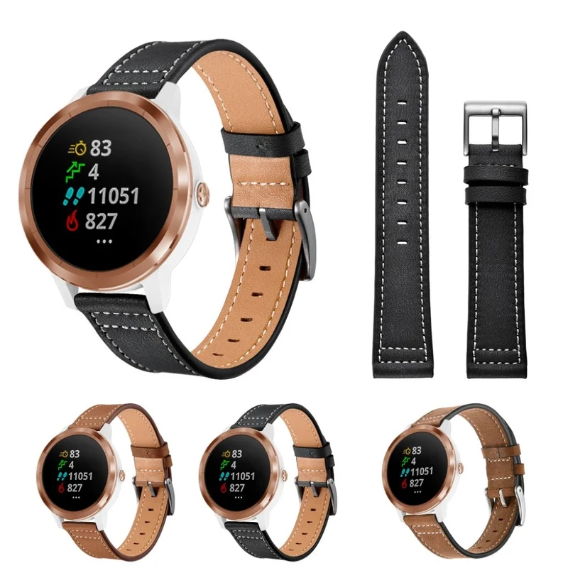 Garmin Vivoactive 3 / Garmin Vivomove HR Echtes Leder armband