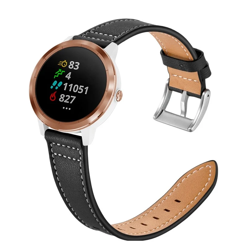 Garmin Vivoactive 3 / Garmin Vivomove HR Echtes Leder armband
