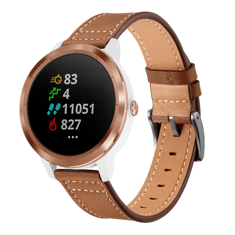 Garmin Vivoactive 3 / Garmin Vivomove HR Echtes Leder armband