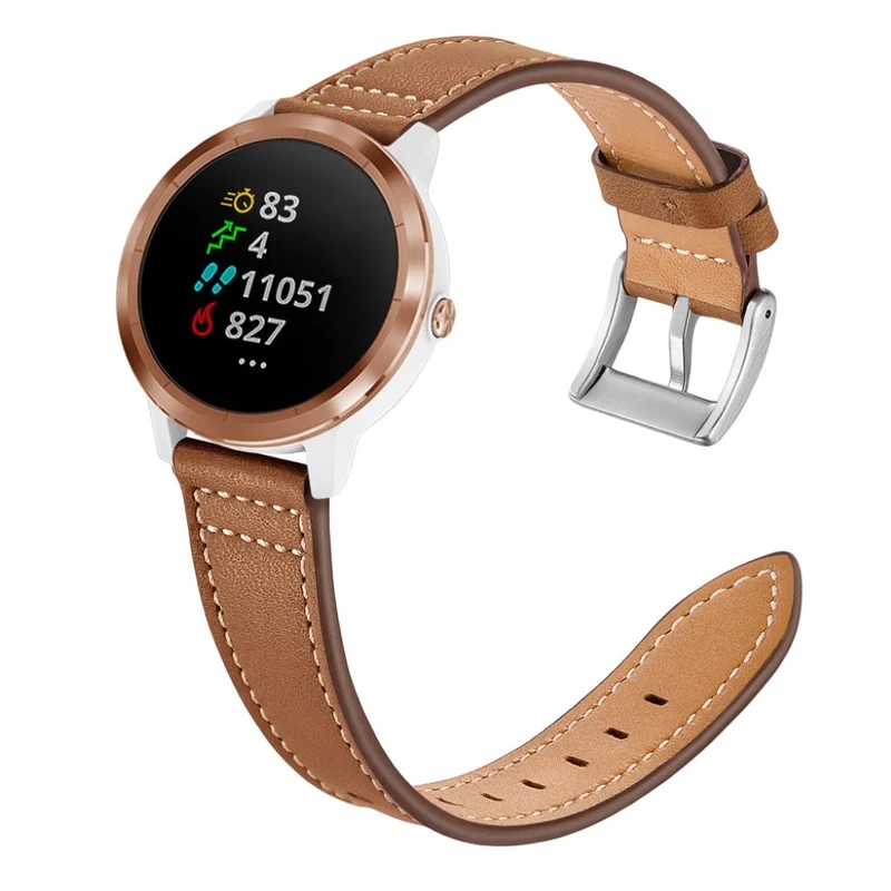 Garmin Vivoactive 3 / Garmin Vivomove HR Echtes Leder armband