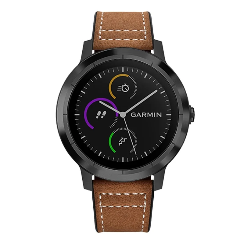 Garmin Vivoactive 3 / Garmin Vivomove HR Echtes Leder armband