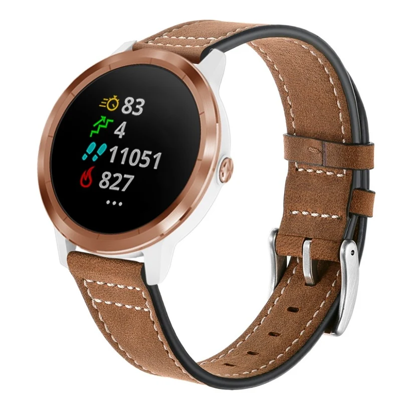 Garmin Vivoactive 3 / Garmin Vivomove HR Echtes Leder armband