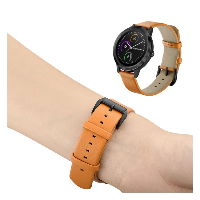 Garmin Vivoactive 3 / Garmin Vivomove HR Echtes Leder armband