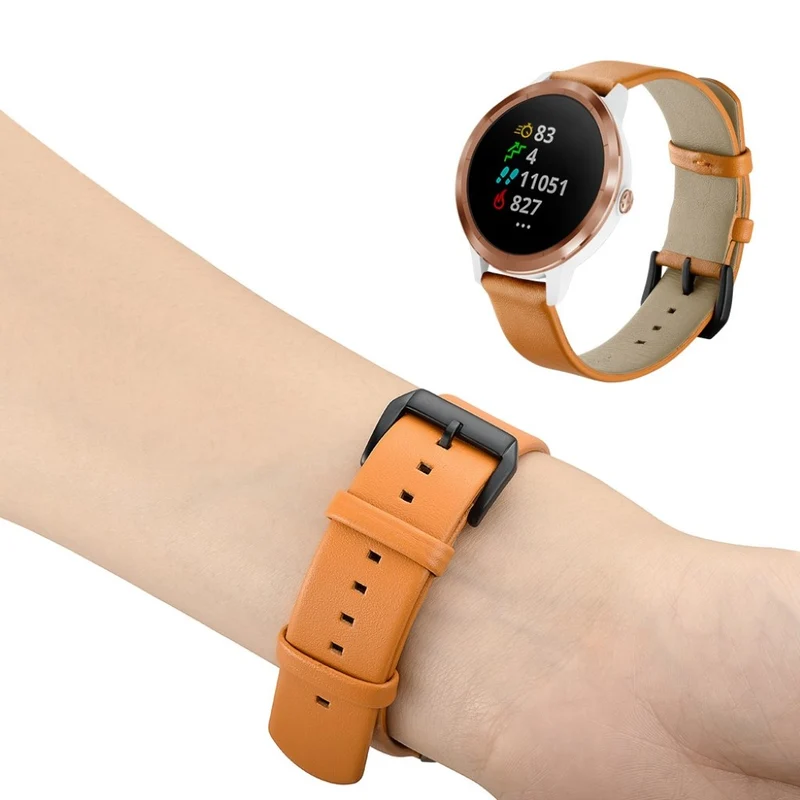 Garmin Vivoactive 3 / Garmin Vivomove HR Echtes Leder armband
