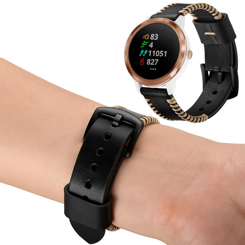 Garmin Vivoactive 3 / Garmin Vivomove HR Echtes Leder armband
