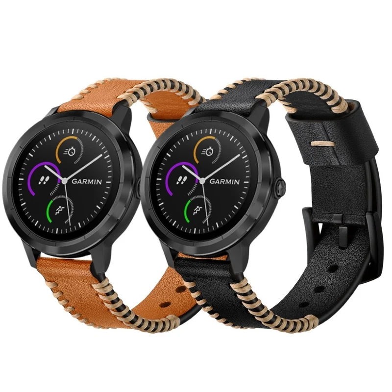 Garmin Vivoactive 3 / Garmin Vivomove HR Echtes Leder armband