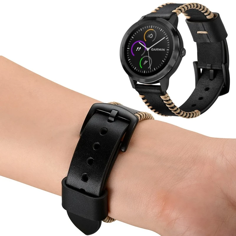 Garmin Vivoactive 3 / Garmin Vivomove HR Echtes Leder armband