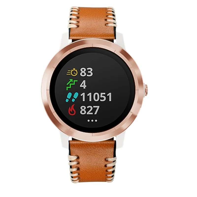 Garmin Vivoactive 3 / Garmin Vivomove HR Echtes Leder armband