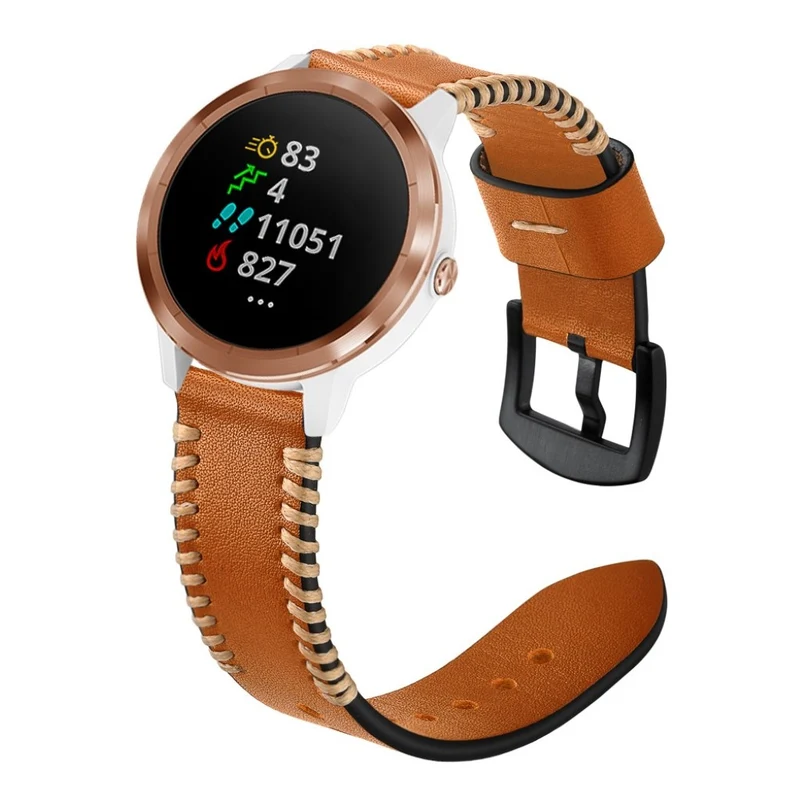 Garmin Vivoactive 3 / Garmin Vivomove HR Echtes Leder armband