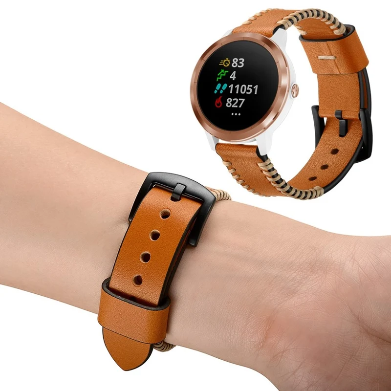 Garmin Vivoactive 3 / Garmin Vivomove HR Echtes Leder armband