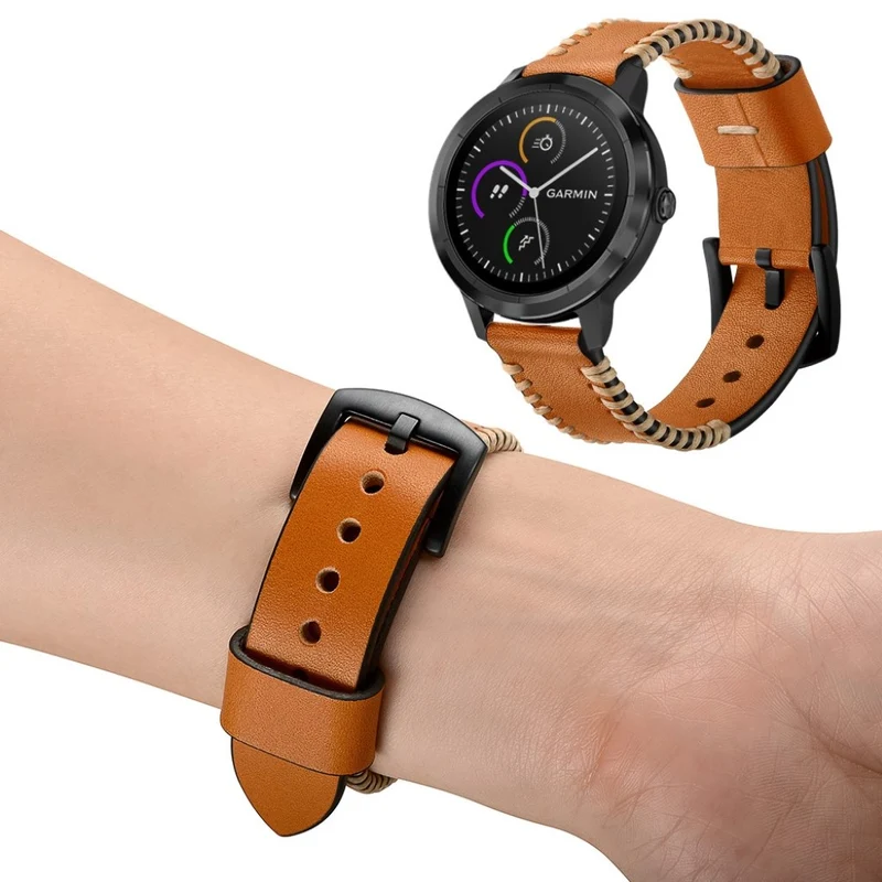 Garmin Vivoactive 3 / Garmin Vivomove HR Echtes Leder armband
