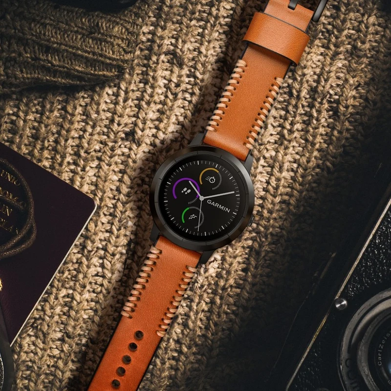 Garmin Vivoactive 3 / Garmin Vivomove HR Echtes Leder armband