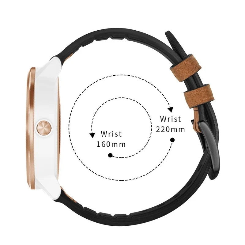 Garmin Vivoactive 3 / Garmin Vivomove HR Echtes Leder armband