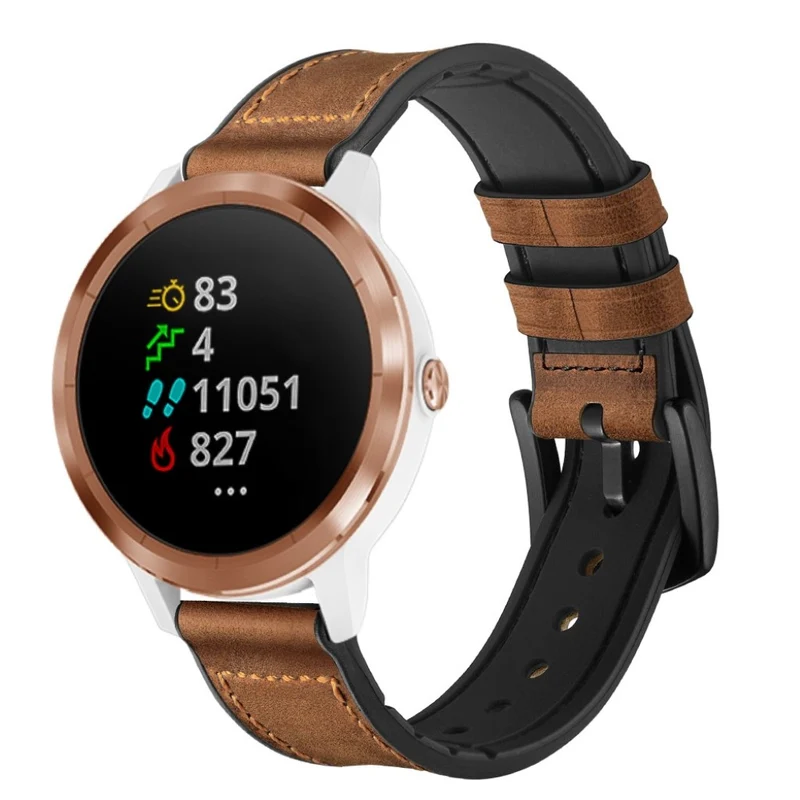 Garmin Vivoactive 3 / Garmin Vivomove HR Echtes Leder armband