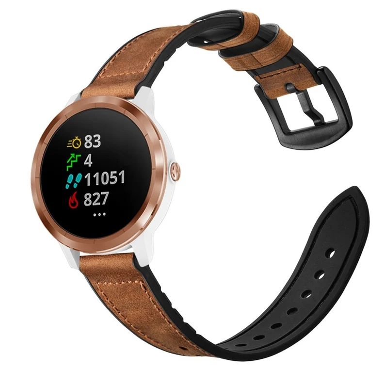 Garmin Vivoactive 3 / Garmin Vivomove HR Echtes Leder armband
