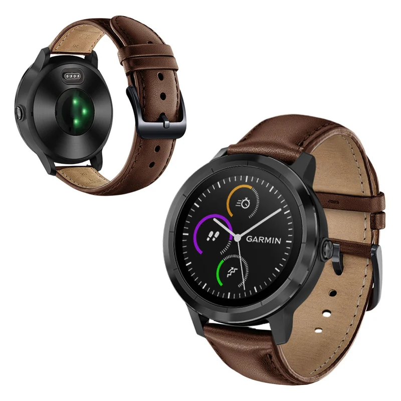 Garmin Vivoactive 3 / Garmin Vivomove HR Echtes Leder armband