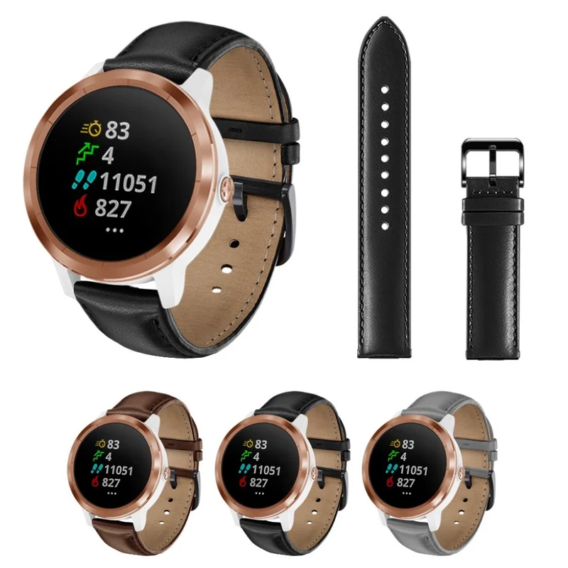Garmin Vivoactive 3 / Garmin Vivomove HR Echtes Leder armband