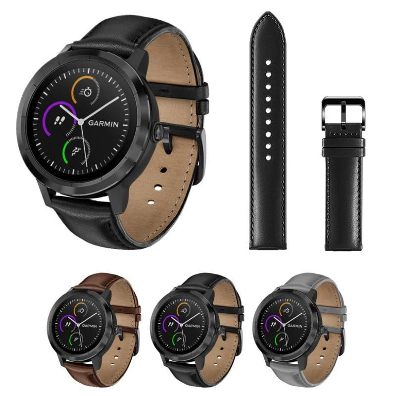 Garmin Vivoactive 3 / Garmin Vivomove HR Echtes Leder armband