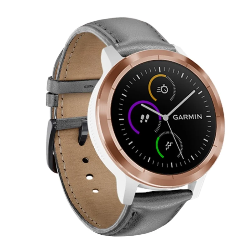 Garmin Vivoactive 3 / Garmin Vivomove HR Echtes Leder armband