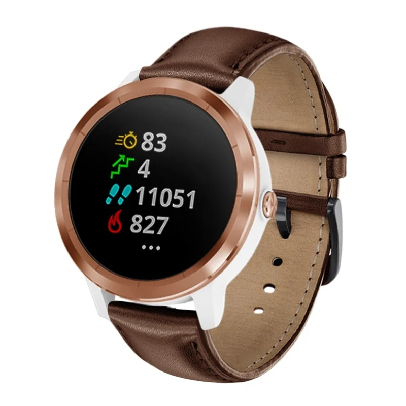 Garmin Vivoactive 3 / Garmin Vivomove HR Echtes Leder armband
