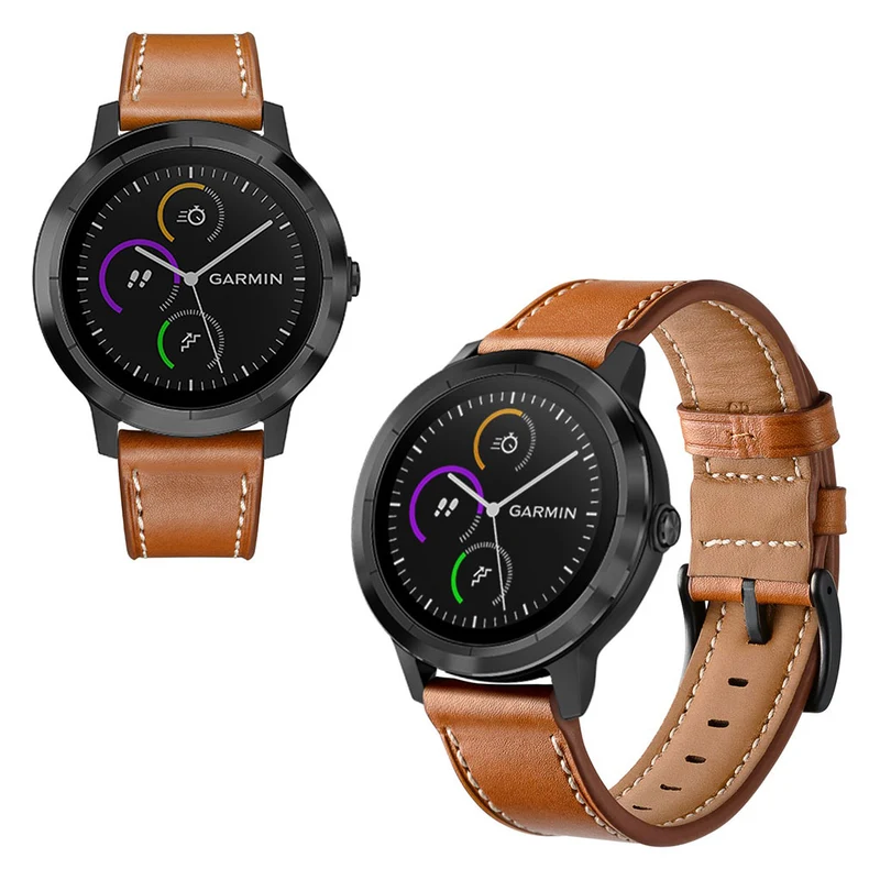 Garmin Vivoactive 3 / Garmin Vivomove HR Echtes Leder armband