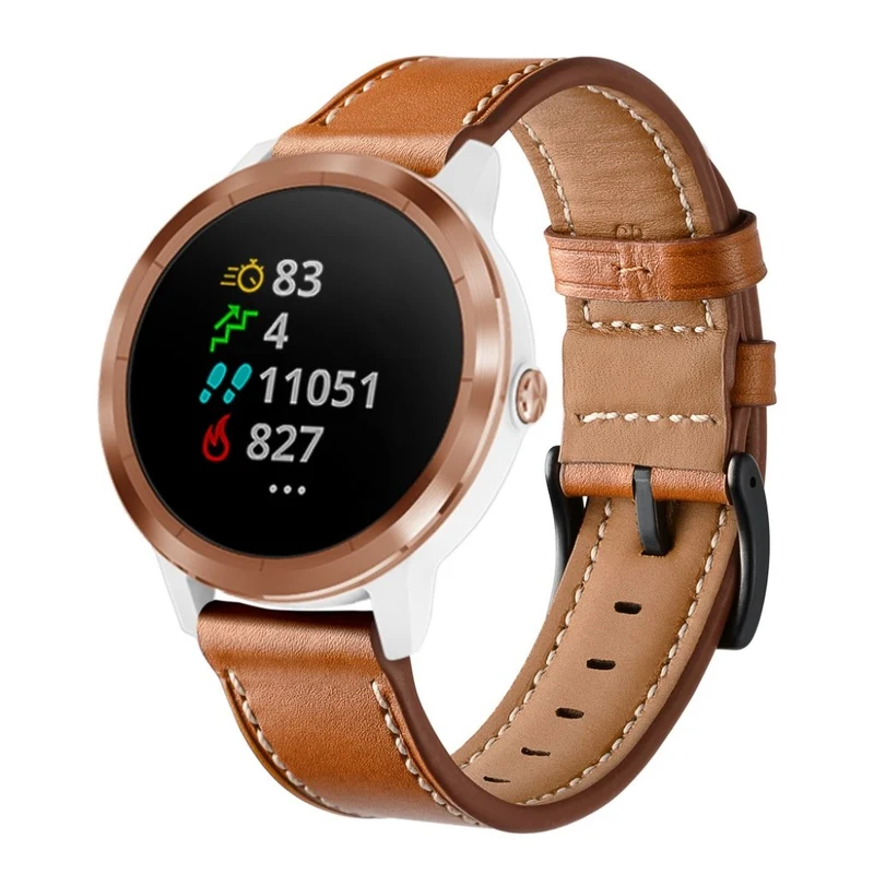 Garmin Vivoactive 3 / Garmin Vivomove HR Echtes Leder armband