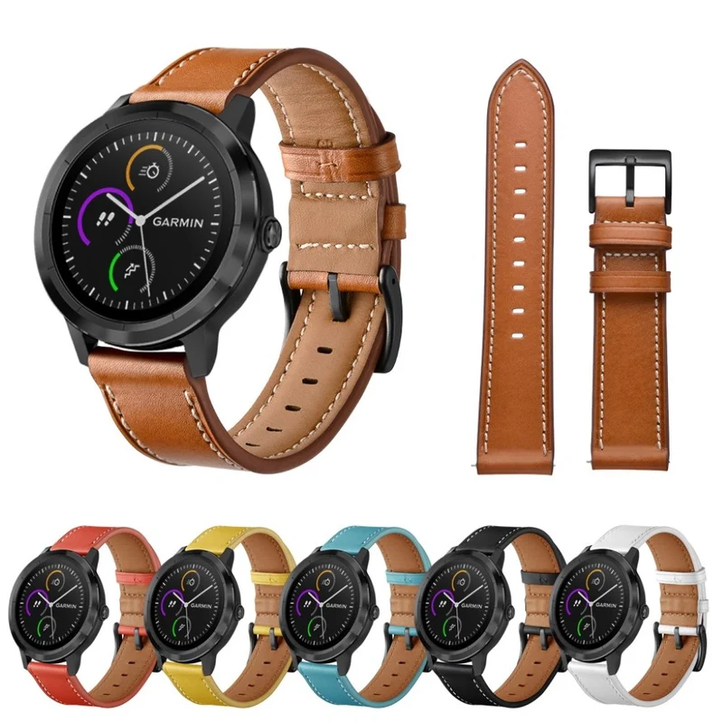 Garmin Vivoactive 3 / Garmin Vivomove HR Echtes Leder armband