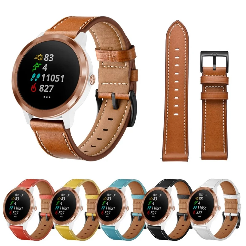 Garmin Vivoactive 3 / Garmin Vivomove HR Echtes Leder armband
